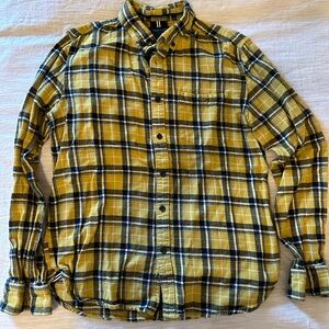Flannel Shirt | Denim & Flower | Yellow/Black | Medium
